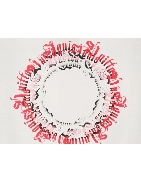 Louis Vuitton circle lettering short-sleeved T-shirt,Louis Vuitton
