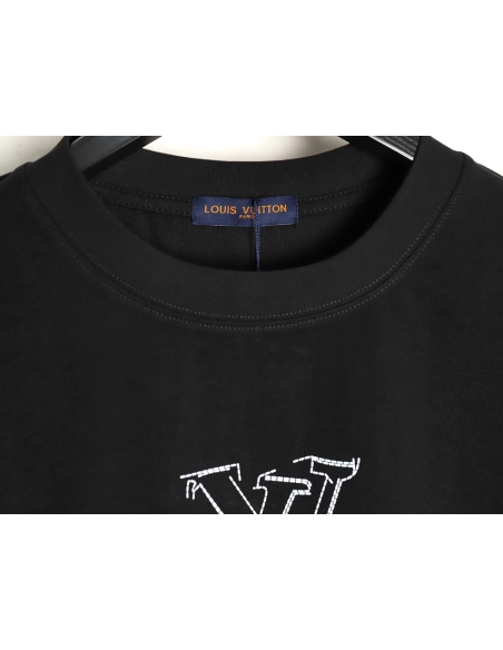Louis Vuitton patch lettering short-sleeved T-shirt TSK1,Louis Vuitton