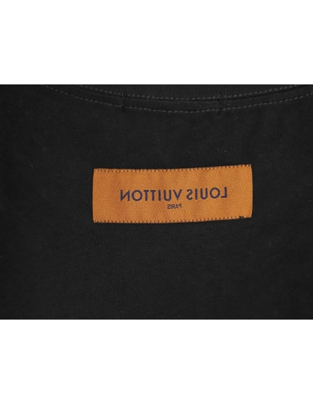 Louis Vuitton patch lettering short-sleeved T-shirt TSK1,Louis Vuitton
