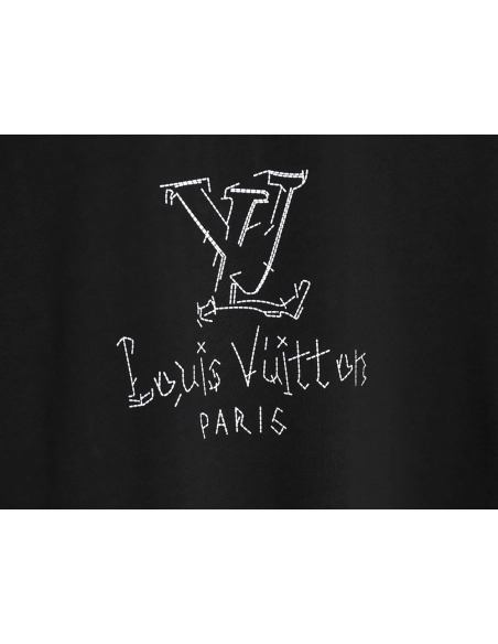 Louis Vuitton patch lettering short-sleeved T-shirt TSK1,Louis Vuitton
