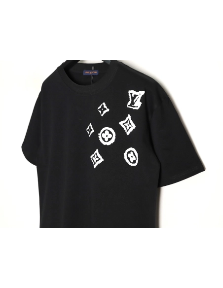Louis Vuitton monogram graffiti short-sleeved T-shirt TSK1,Louis Vuitton