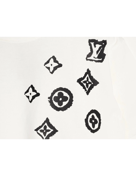Louis Vuitton monogram graffiti short-sleeved T-shirt,Louis Vuitton