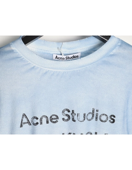 Acne Studios 1996 sandblasted distressed washed long-sleeved T-shirt TSK2,Chrome Hearts