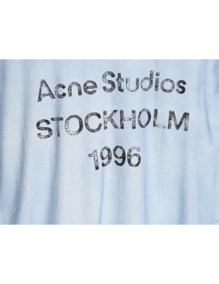 Acne Studios 1996 sandblasted distressed washed long-sleeved T-shirt TSK2,Chrome Hearts