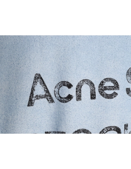 Acne Studios 1996 sandblasted distressed washed long-sleeved T-shirt TSK2,Chrome Hearts