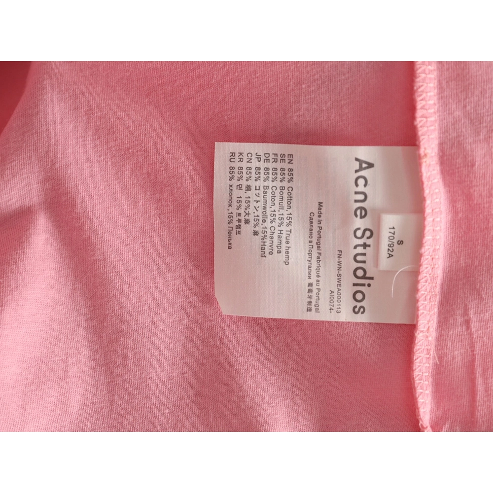 Acne Studios 1996 sandblasted distressed washed long-sleeved T-shirt TSK1,Chrome Hearts