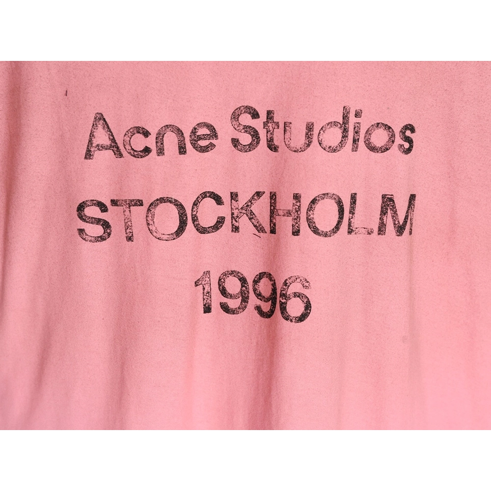 Acne Studios 1996 sandblasted distressed washed long-sleeved T-shirt TSK1,Chrome Hearts