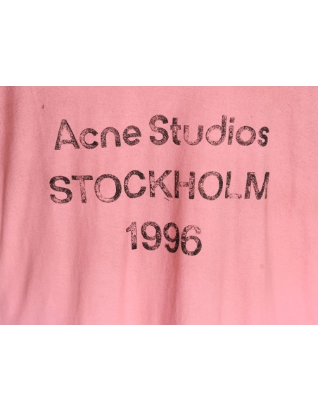 Acne Studios 1996 sandblasted distressed washed long-sleeved T-shirt TSK1,Chrome Hearts