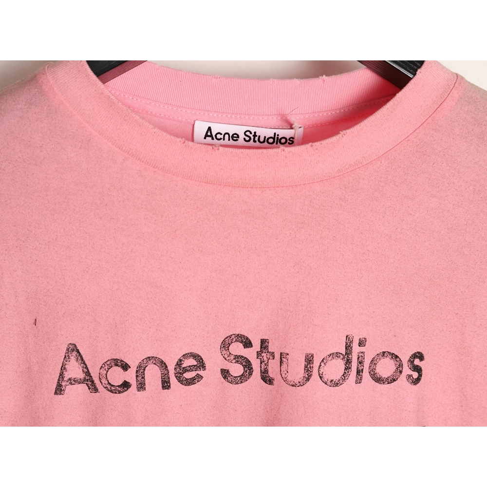 Acne Studios 1996 sandblasted distressed washed long-sleeved T-shirt TSK1,Chrome Hearts