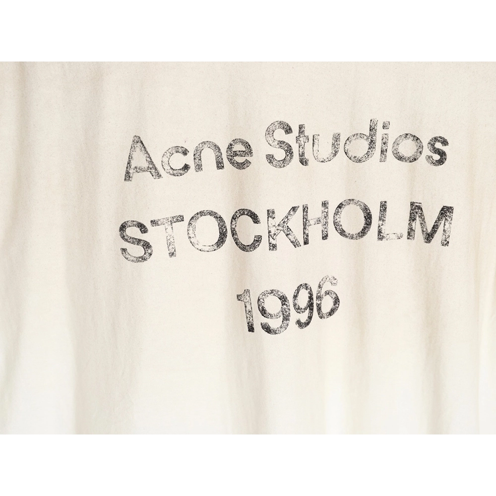 Acne Studios 1996 sandblasted distressed washed long-sleeved T-shirt,Chrome Hearts