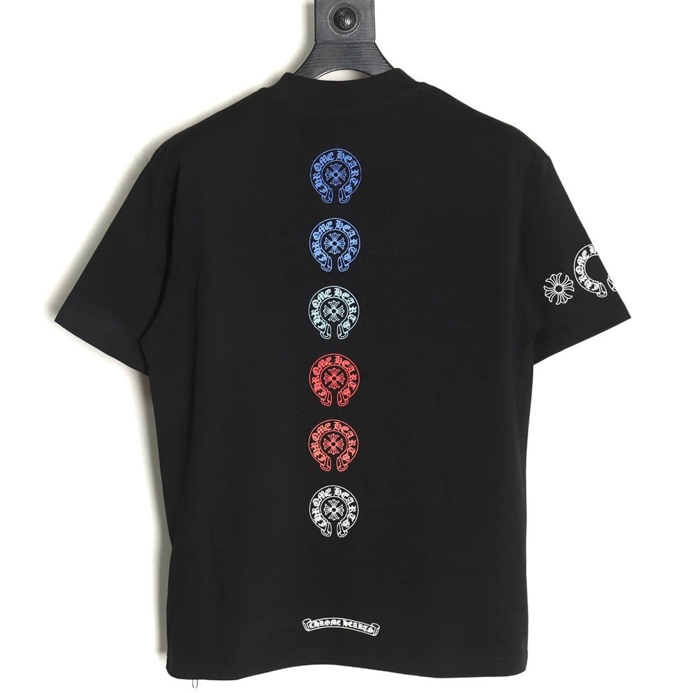 Chrome Hearts colorful logo short-sleeved T-shirt,Chrome Hearts