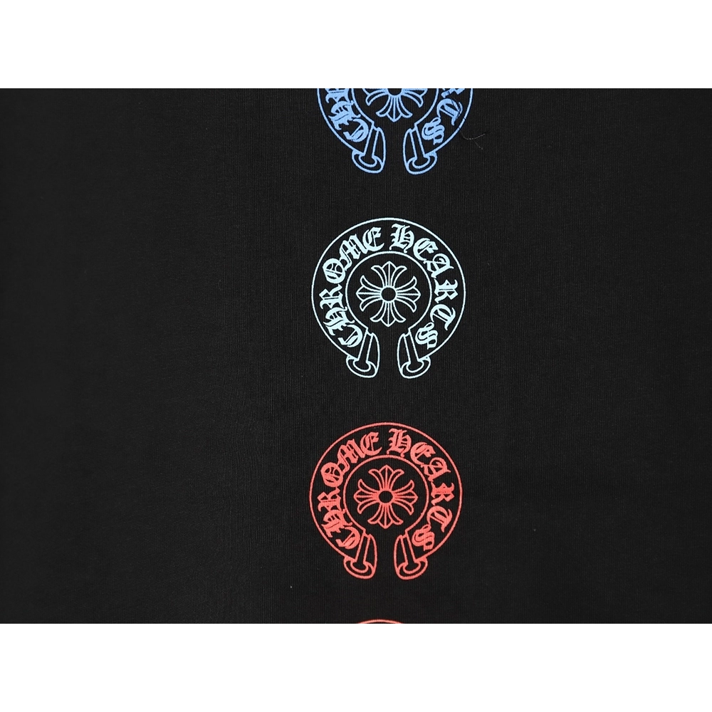 Chrome Hearts colorful logo short-sleeved T-shirt,Chrome Hearts