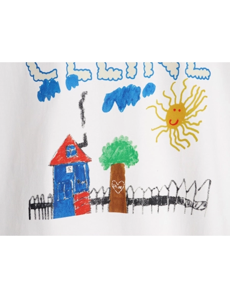 Celine graffiti painting new flower short sleeve,Celine