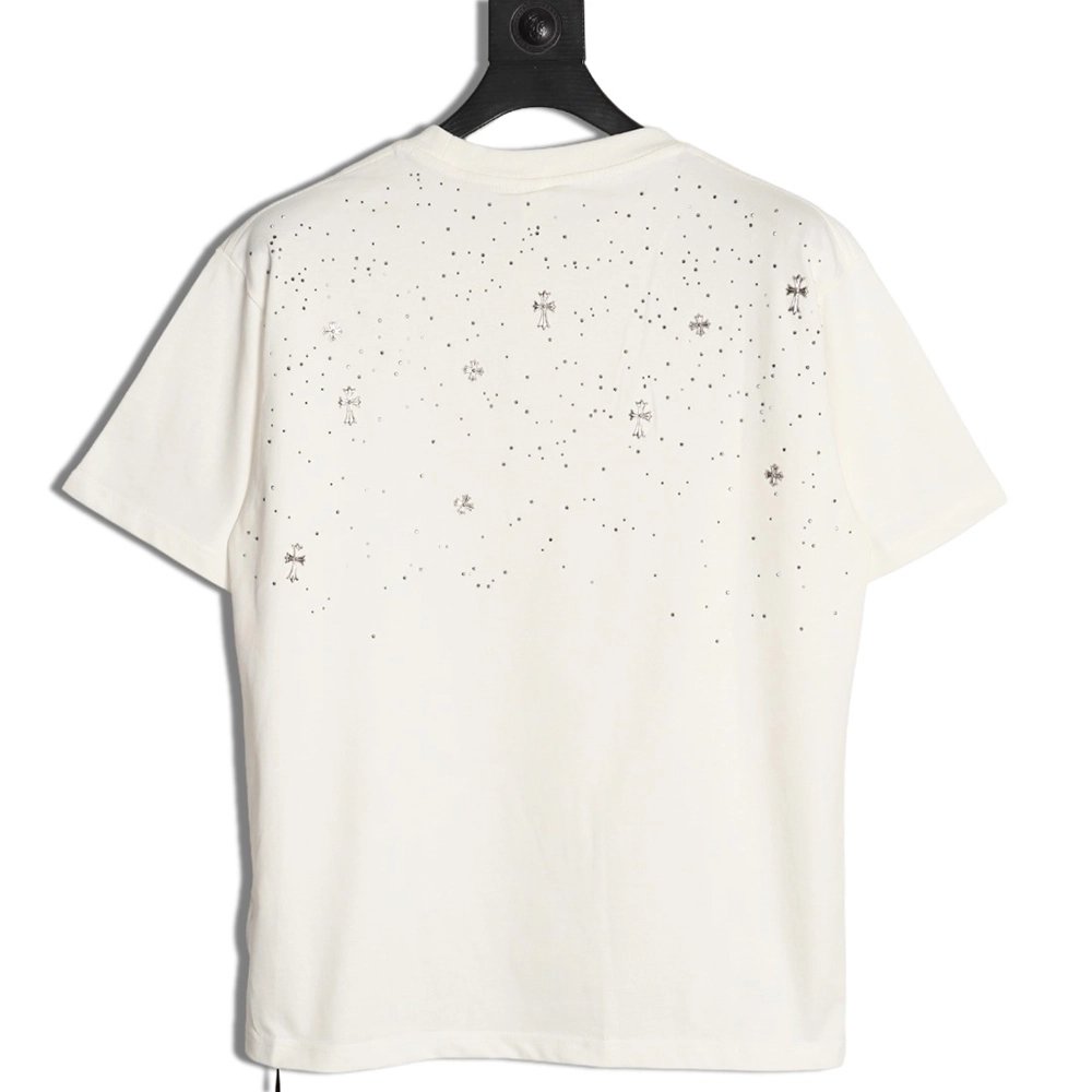 Chrome Hearts Gypsophila rhinestone short-sleeved T-shirt,Chrome Hearts