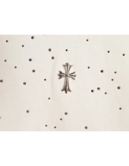 Chrome Hearts Gypsophila rhinestone short-sleeved T-shirt,Chrome Hearts