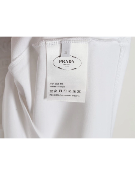 Prada embossed logo short-sleeved shirt,Prada