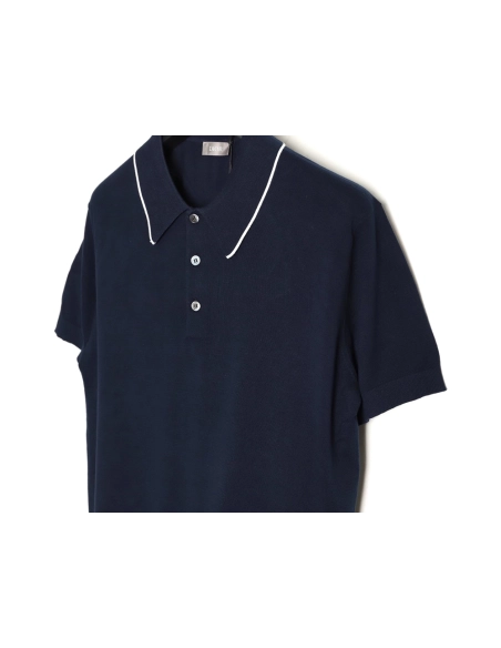 Dior embroidered small logo knitted Polo short-sleeved,Dior