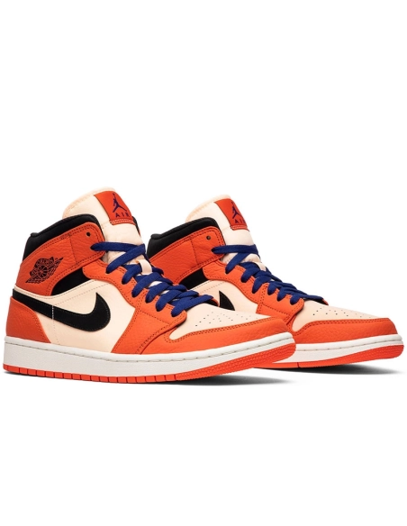 AIR JORDAN 1 RETRO MID SE TEAM ORANGE 852542 800,AIR JORDAN 1 MID,Air Jordan