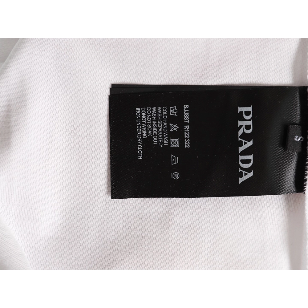 Prada green letter logo print short sleeves,Prada