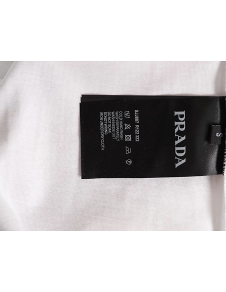 Prada green letter logo print short sleeves,Prada