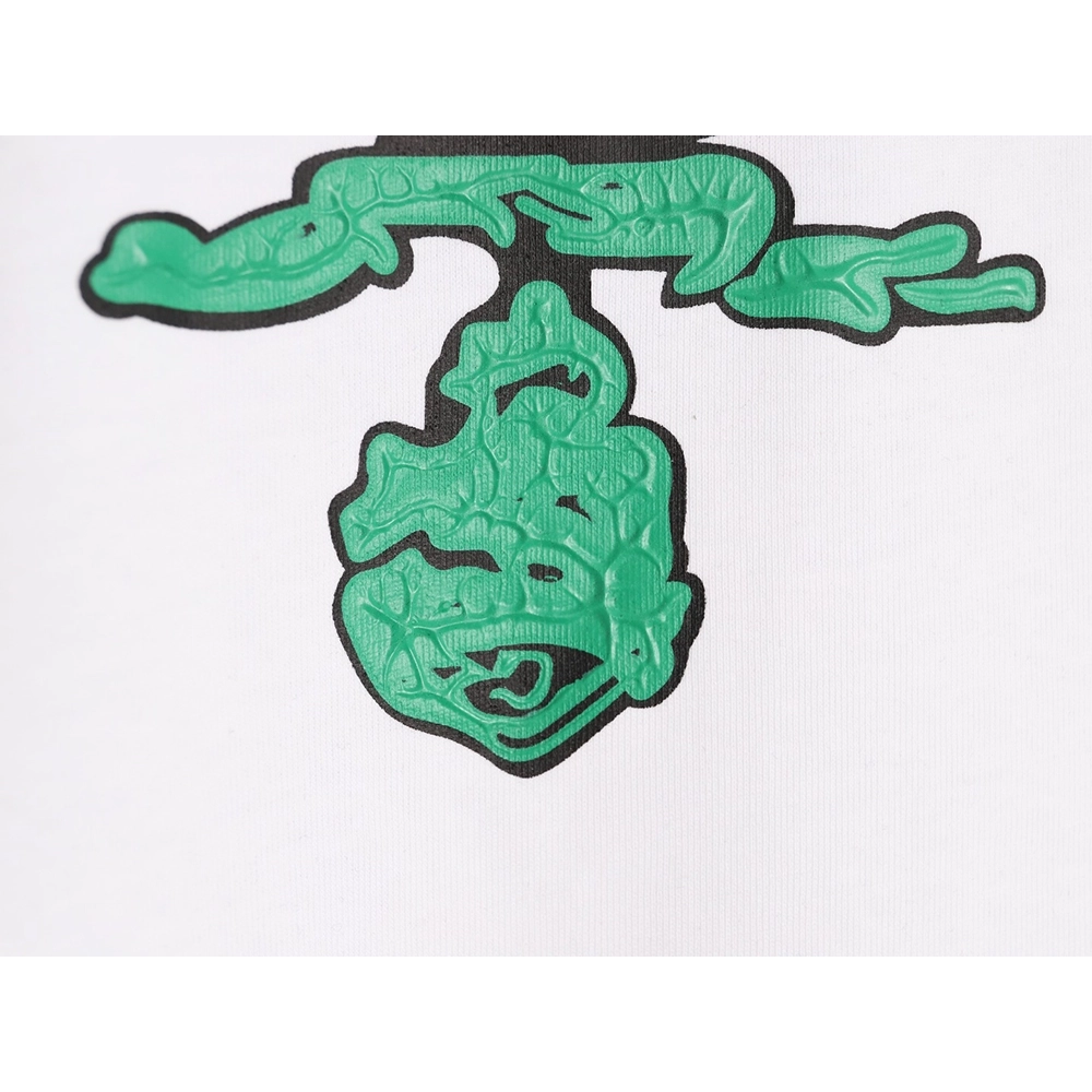 Prada green letter logo print short sleeves,Prada