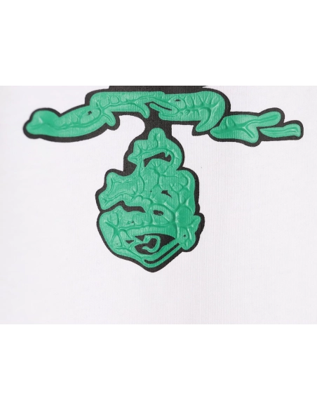 Prada green letter logo print short sleeves,Prada