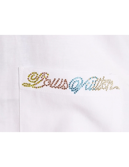 Louis Vuitton colorful rhinestone shirt,Louis Vuitton