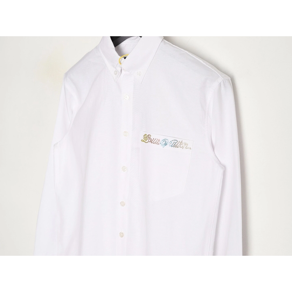 Louis Vuitton colorful rhinestone shirt,Louis Vuitton