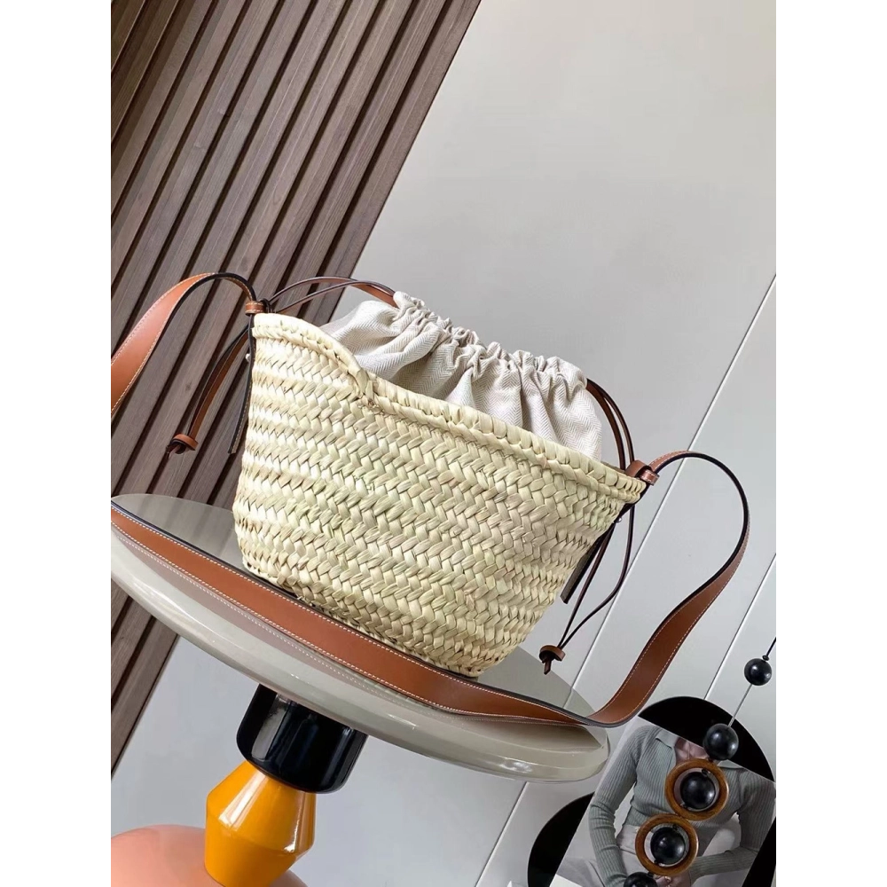 Loewe Drawstring bucket Bags 222X01 28X19X18cm,Loewe Bags