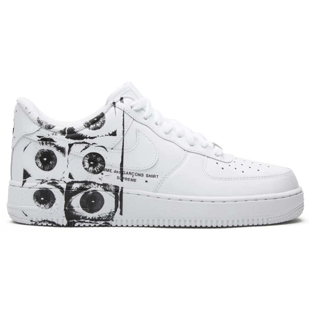 Supreme x Comme des Garons SHIRT x Air Force 1 Low Eyes,NIKE AIR FORCE