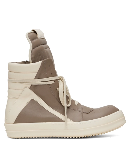 Rick Owens Off-White Hollywood Geobasket Sneakers,RICK OWENS