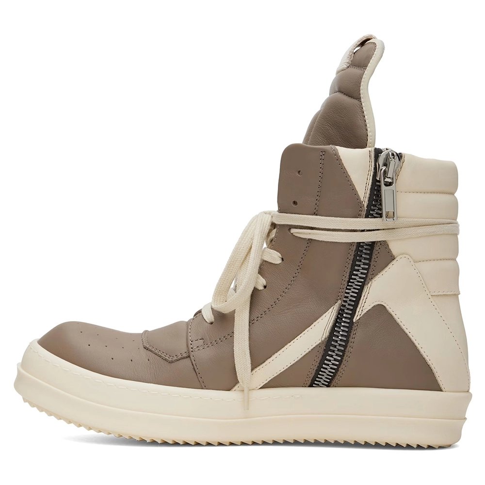 Rick Owens Off-White Hollywood Geobasket Sneakers,RICK OWENS