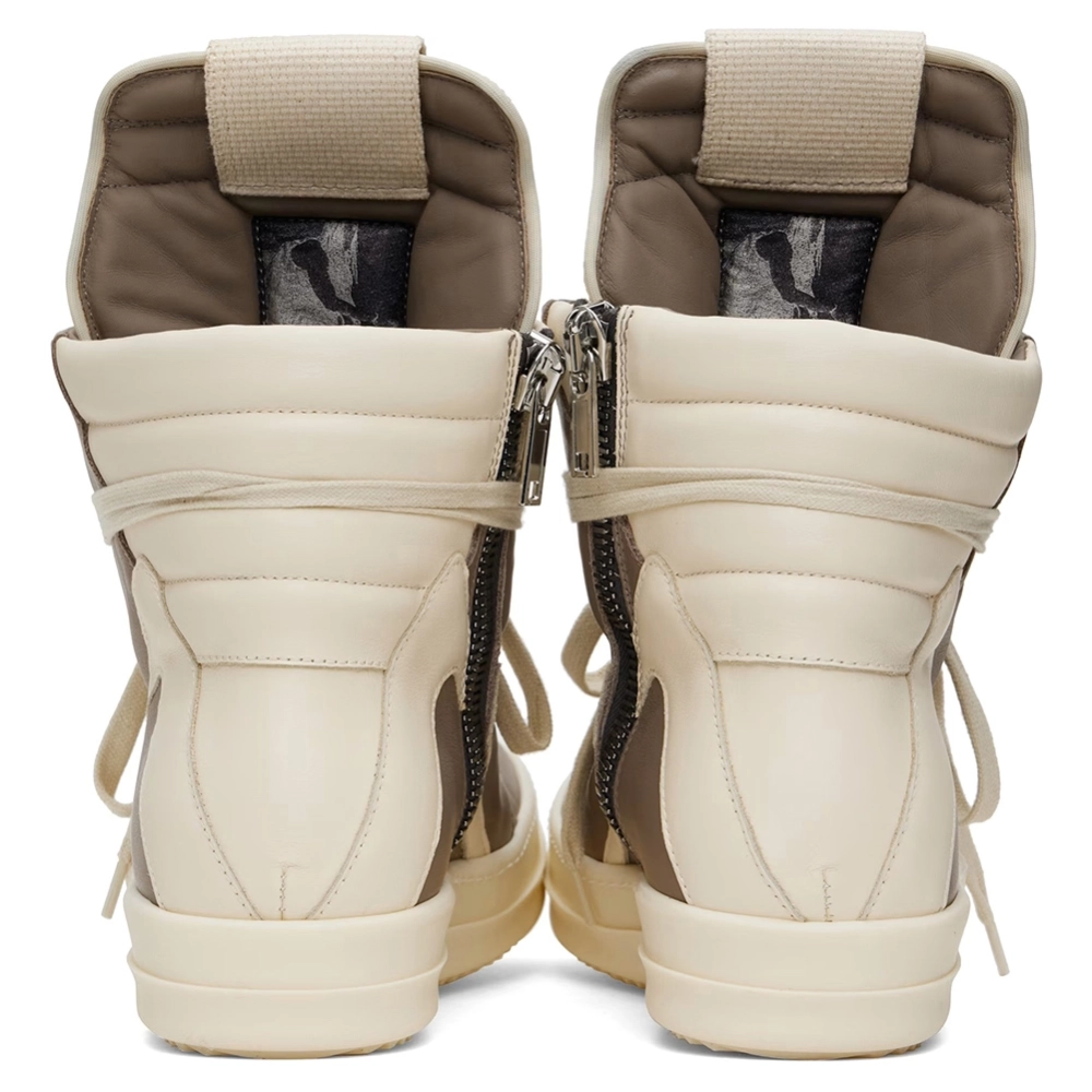 Rick Owens Off-White Hollywood Geobasket Sneakers,RICK OWENS