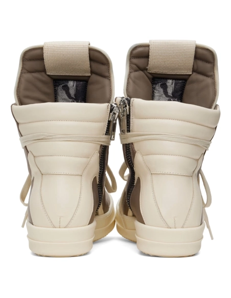 Rick Owens Off-White Hollywood Geobasket Sneakers,RICK OWENS