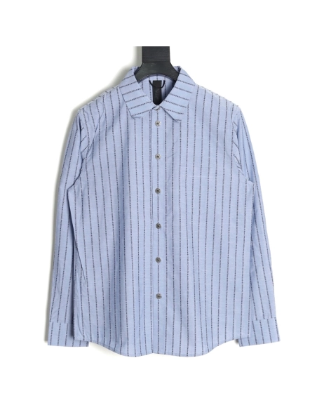 Chrome Hearts Sanskrit-printed yarn-dyed long-sleeved shirt,Chrome Hearts