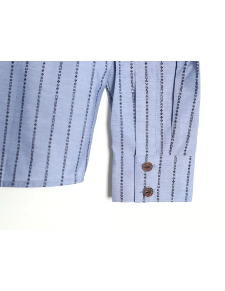 Chrome Hearts Sanskrit-printed yarn-dyed long-sleeved shirt,Chrome Hearts
