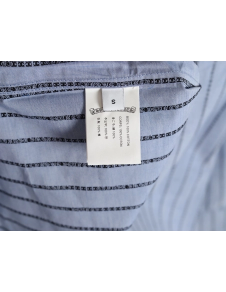Chrome Hearts Sanskrit-printed yarn-dyed long-sleeved shirt,Chrome Hearts