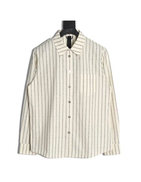Chrome Hearts Sanskrit-printed yarn-dyed long-sleeved shirt TSK1,Chrome Hearts