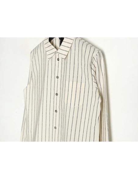 Chrome Hearts Sanskrit-printed yarn-dyed long-sleeved shirt TSK1,Chrome Hearts