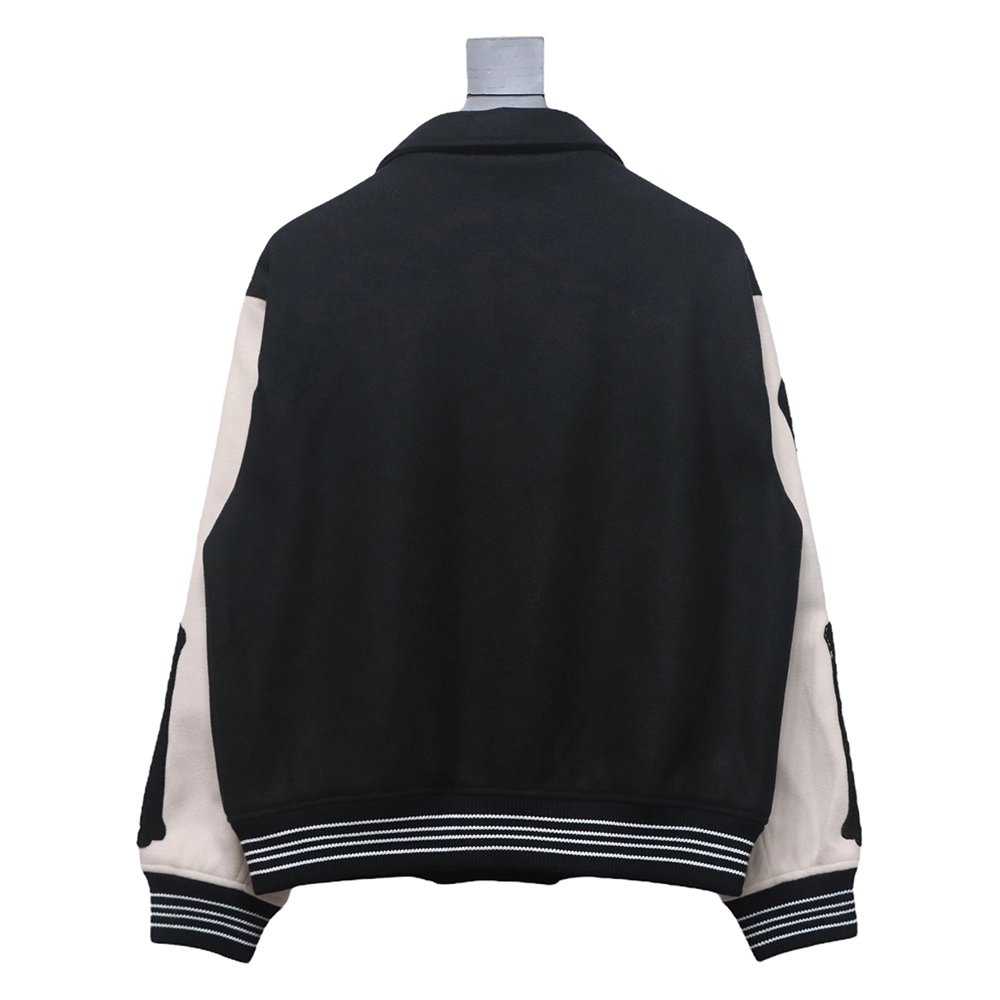 Amiri bone embroidered baseball jacket,Amiri