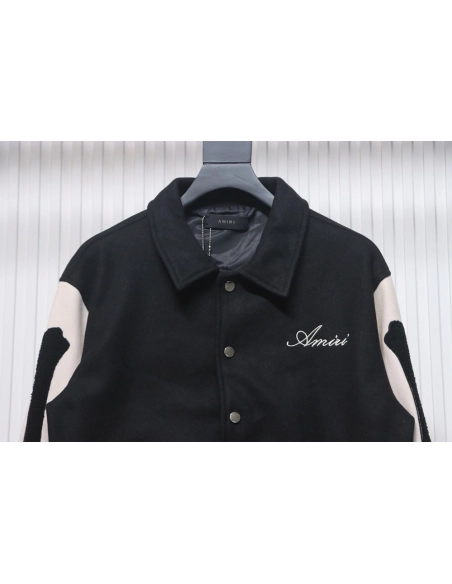 Amiri bone embroidered baseball jacket,Amiri