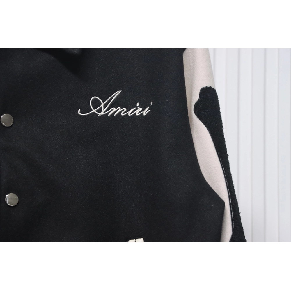 Amiri bone embroidered baseball jacket,Amiri