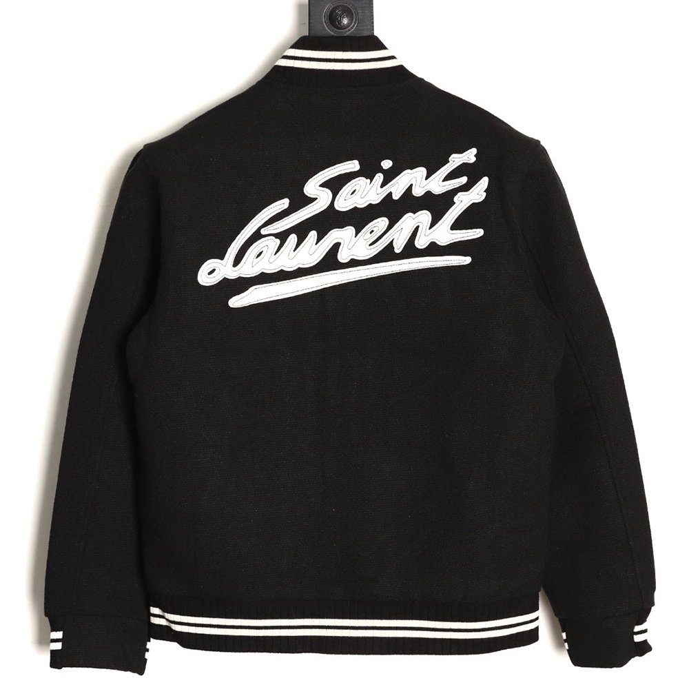 Saint Laurent Paris Signature Baseball Jacket,Saint Laurent