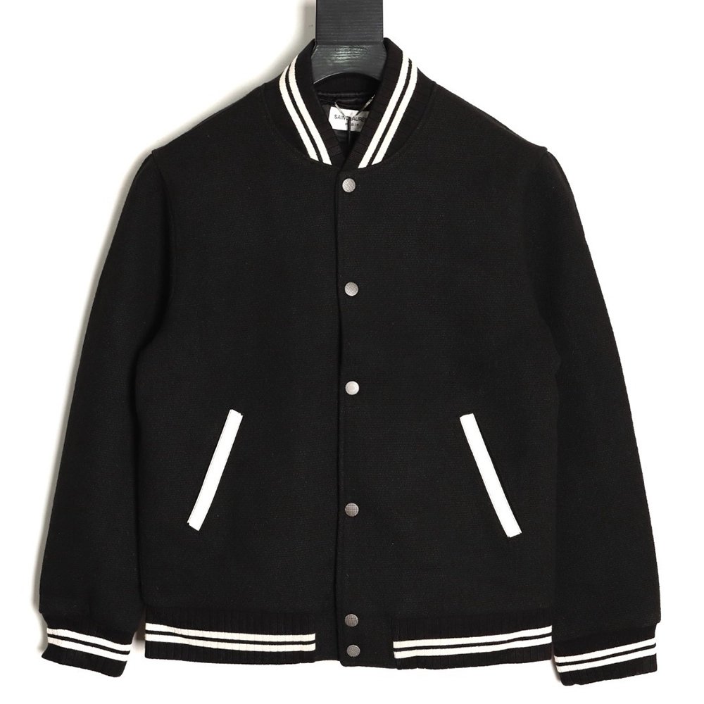 Saint Laurent Paris Signature Baseball Jacket,Saint Laurent