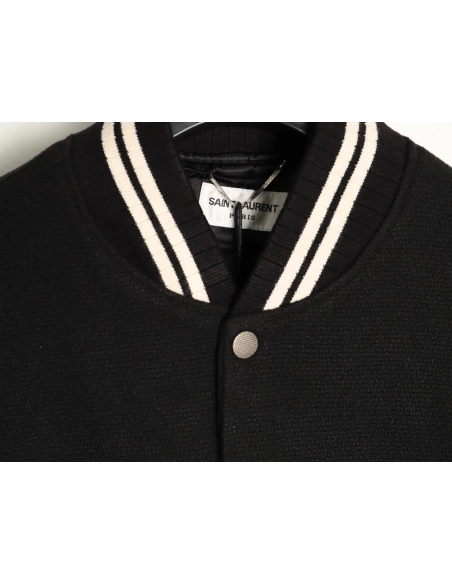 Saint Laurent Paris Signature Baseball Jacket,Saint Laurent