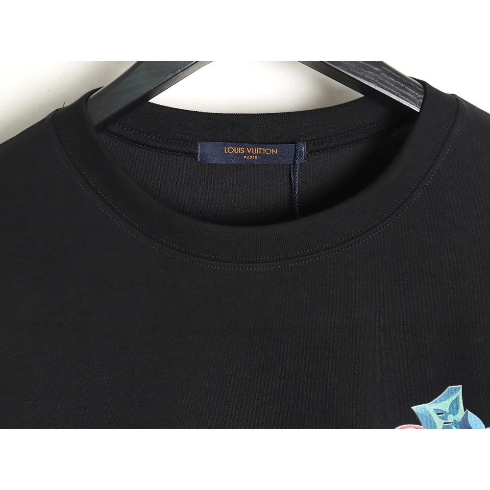 Louis Vuitton 3D monogram pattern round neck short sleeves,Louis Vuitton
