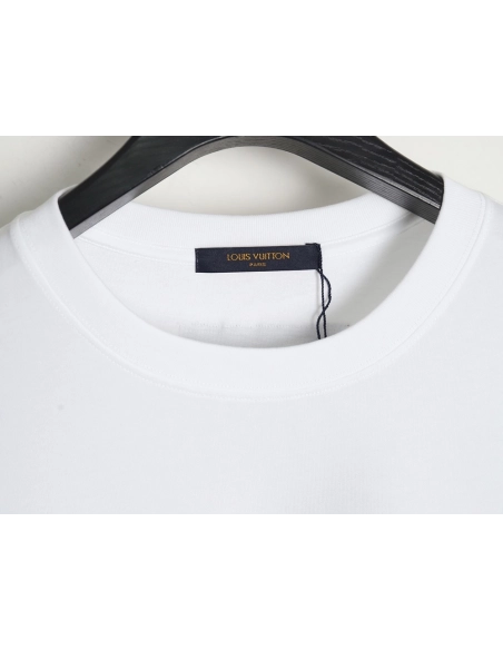 Louis Vuitton 3D monogram pattern round neck short sleeves TSK1,Louis Vuitton