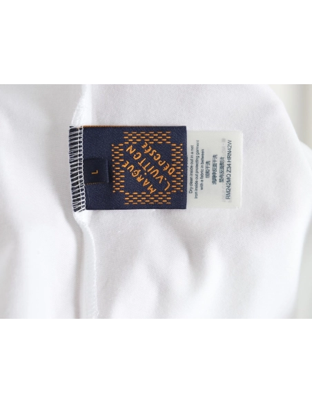 Louis Vuitton 3D monogram pattern round neck short sleeves TSK1,Louis Vuitton