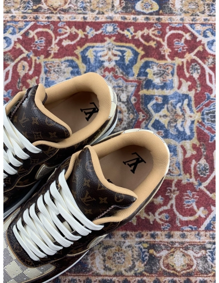 Louis Vuitton x Air Force 1 Low Monogram Damier,NIKE AIR FORCE,NIKE SHOES Reps
