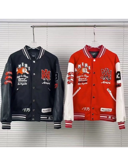 Amiri Vintage Patch Varsity Bomber Jacket,Amiri